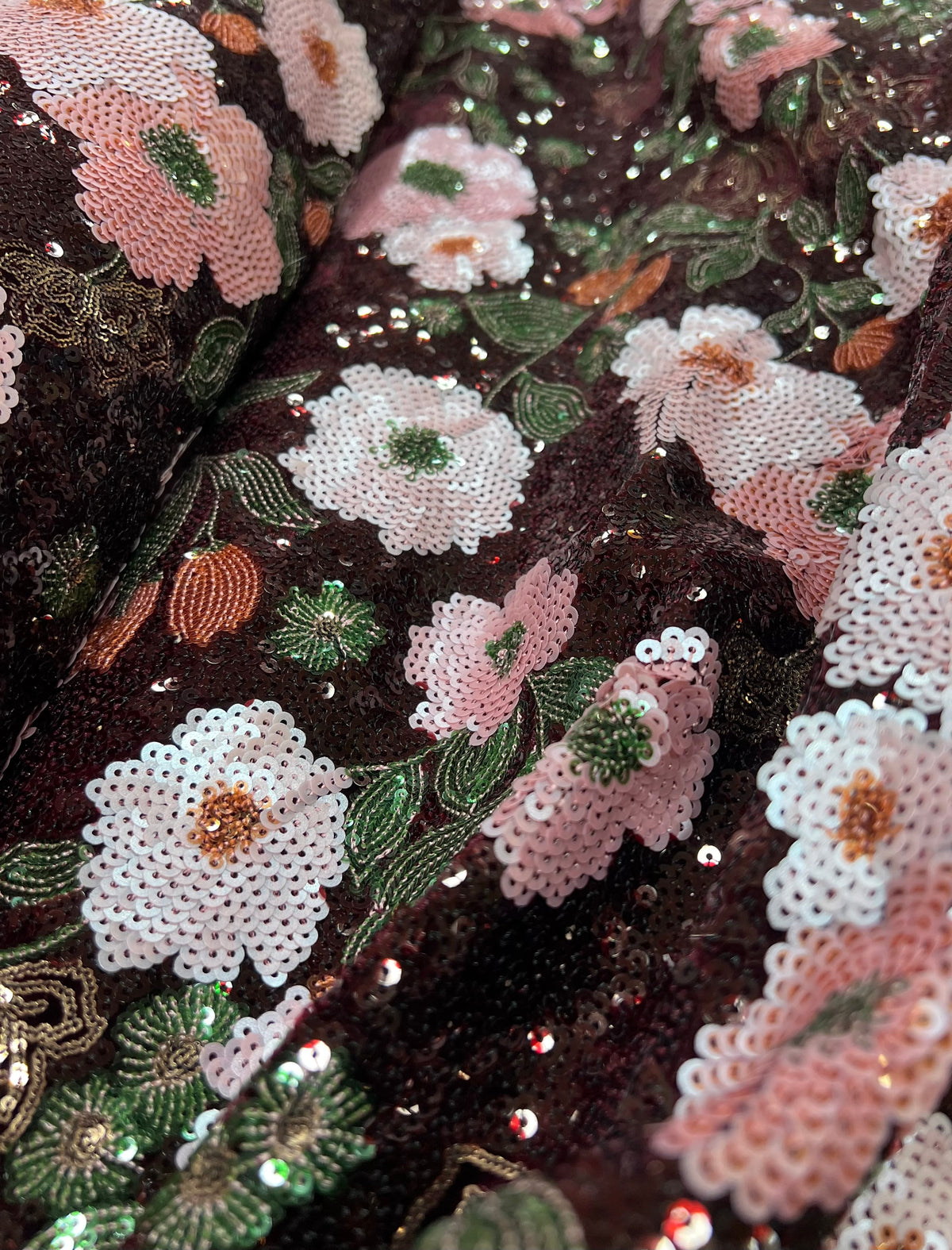 FANTASIA TERCIOPELO BURDEOS FLOR