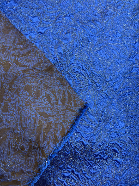 Detalle del motivo de estrellas en azul Klein - Arte con Telas