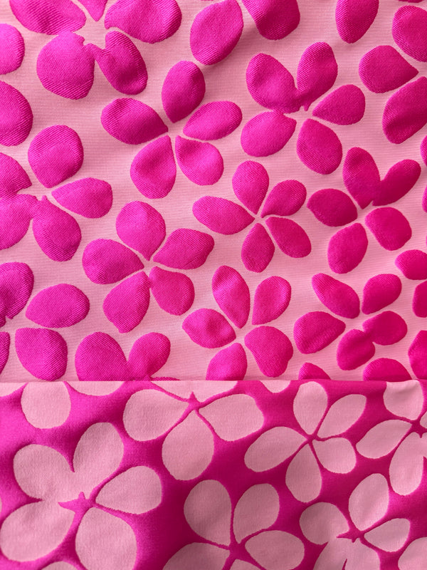FLOR FUCSIA BROCADO ITALIANO