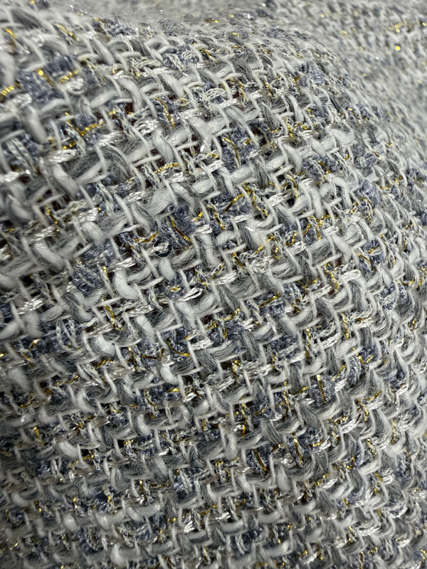 TWEED LAME GRIS