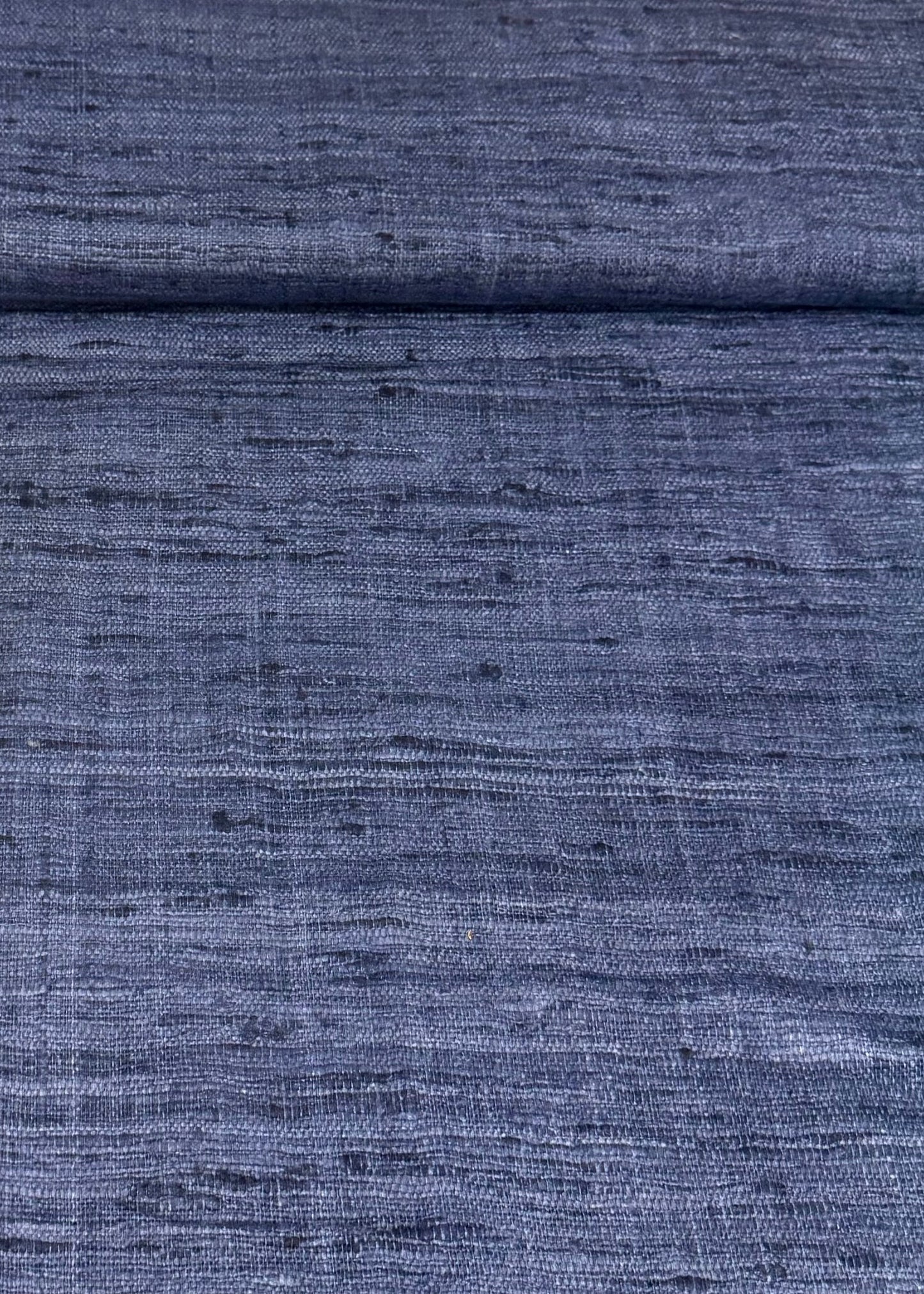 Azul oscuro rollo seda rústica 