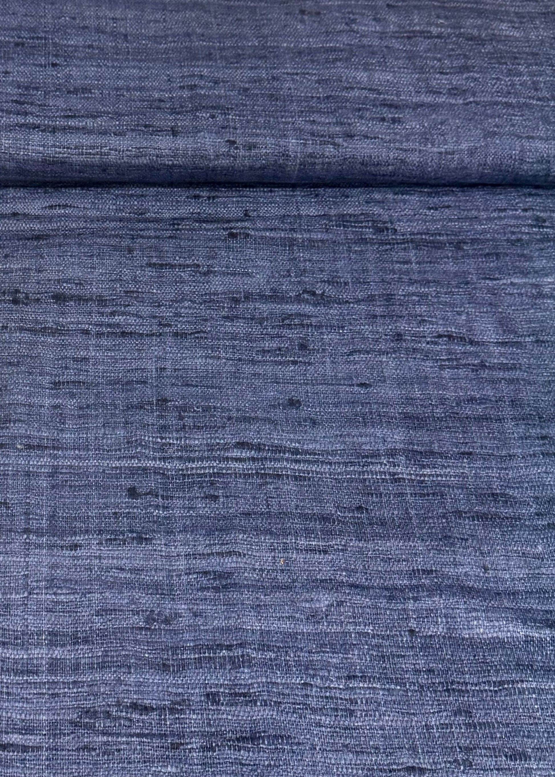 Azul oscuro rollo seda rústica 