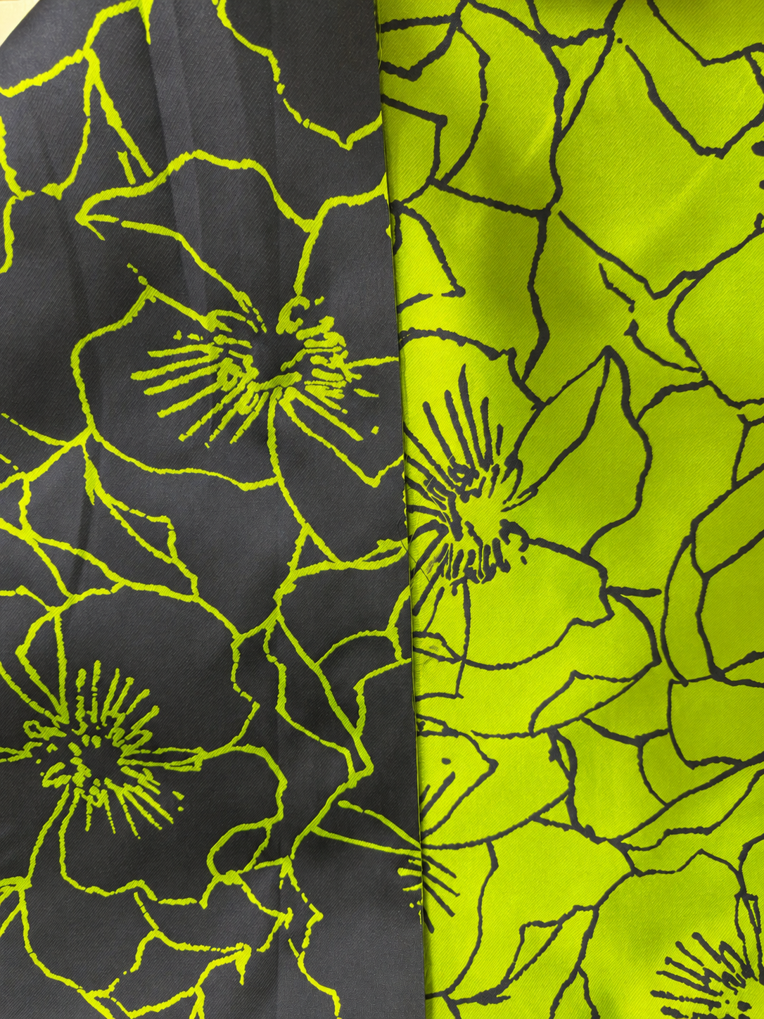 Verde Fluor-Marino Brocado