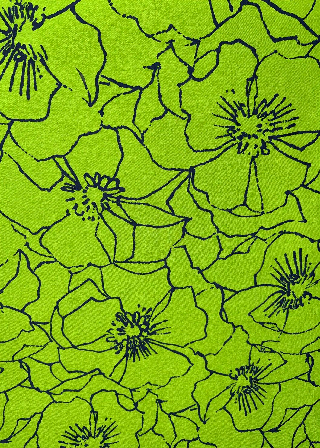 Verde Fluor-Marino Brocado