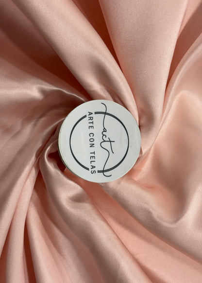 Imagen detallada color rosa salmon mikado liso