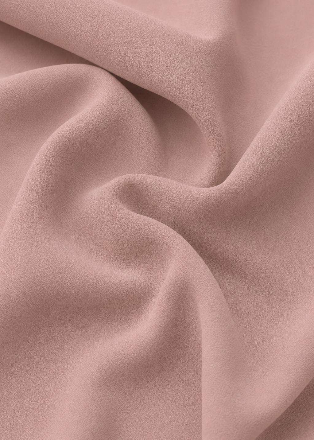 Crepe mate rosa palo pliegues 