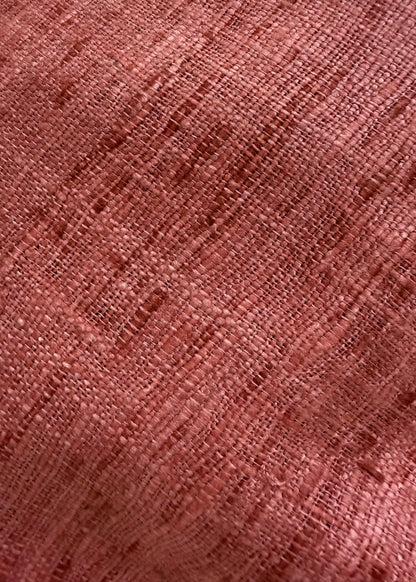 Seda rustica detallada textura y color del rosa salmón