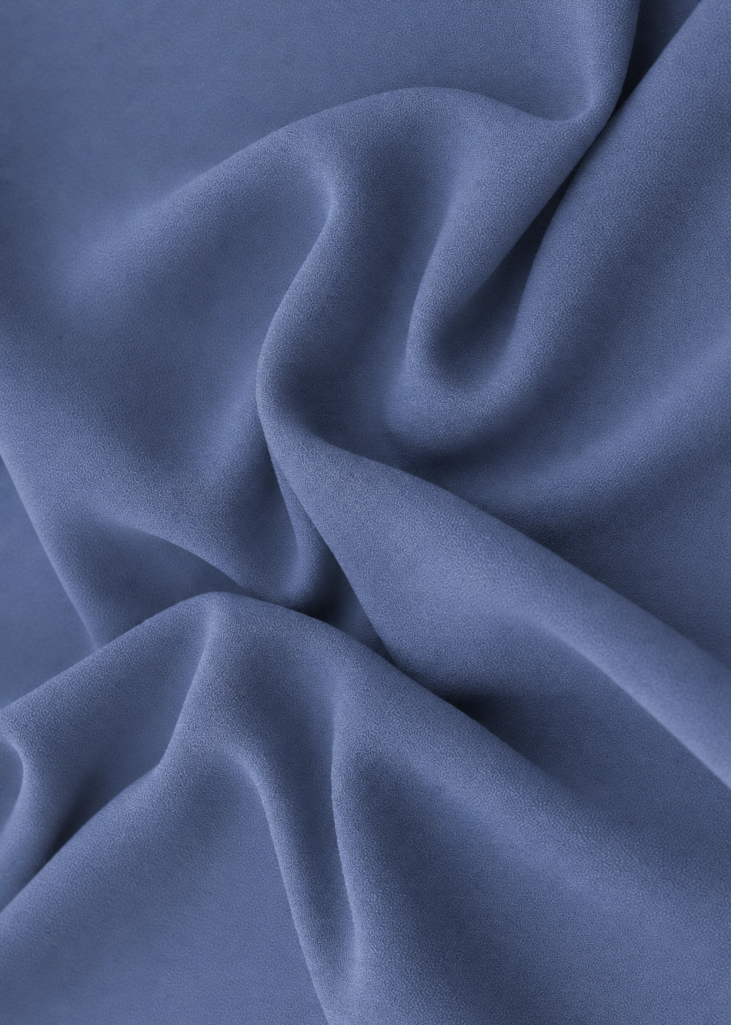 Color azul lavanda tejido crepe mate