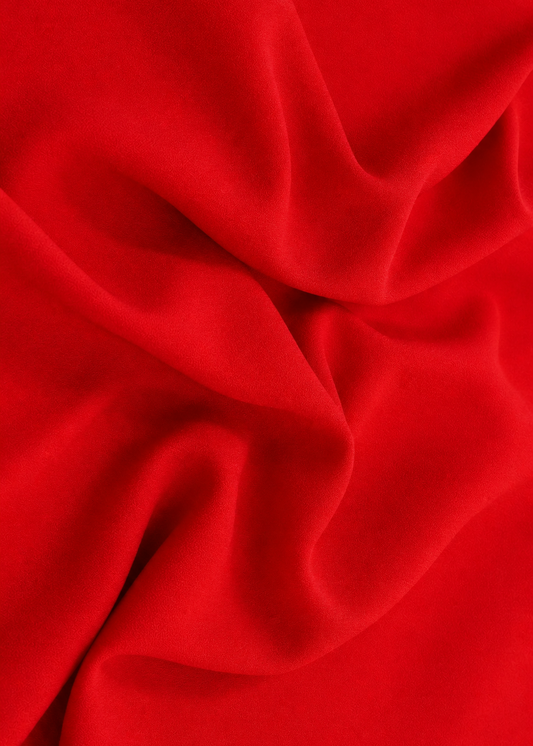 Imagen de la textura y volumen del crepe mate 