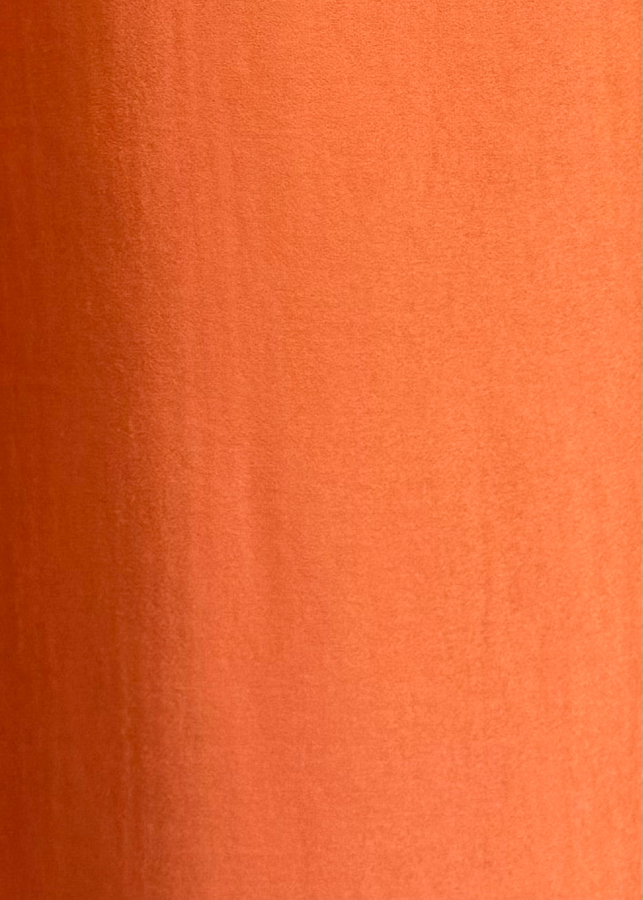 Crepe saten reciclado color naranja 