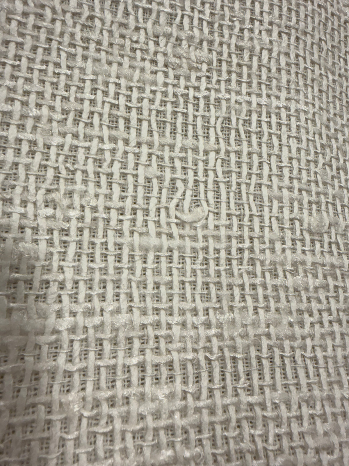 Pliegues del tweed saco blanco