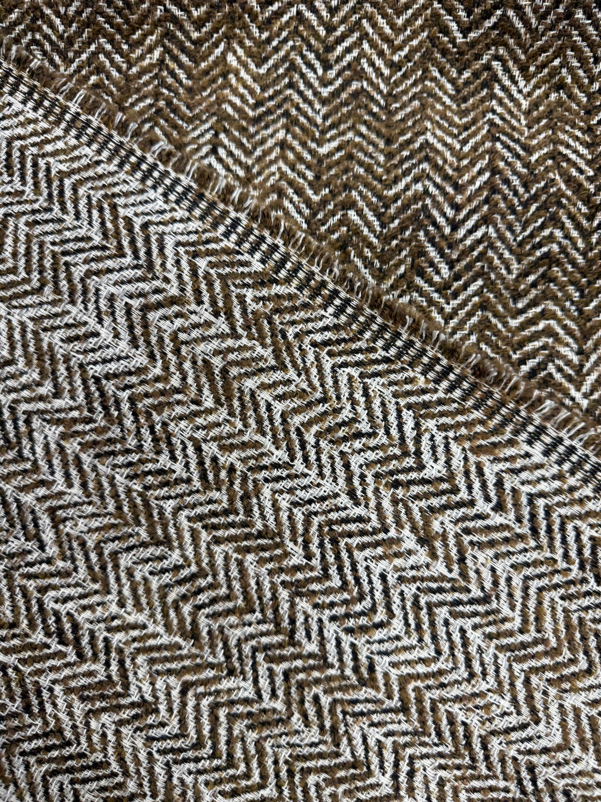 Tela espiga tricolor, pliegues de la tela - Arte con Telas