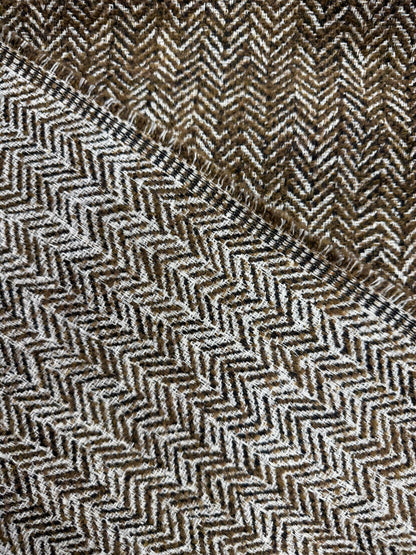 Tela espiga tricolor, pliegues de la tela - Arte con Telas