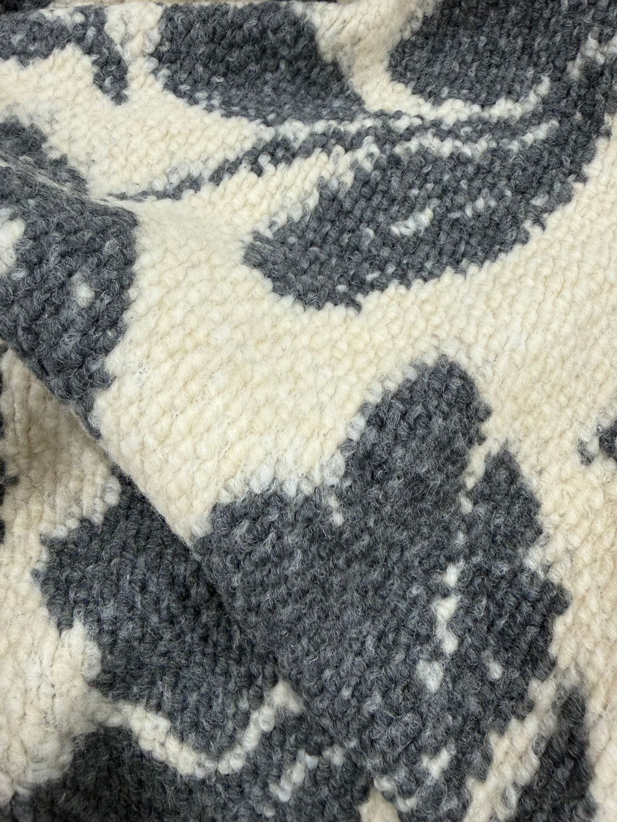Tela granulado flor color gris - Arte con Telas