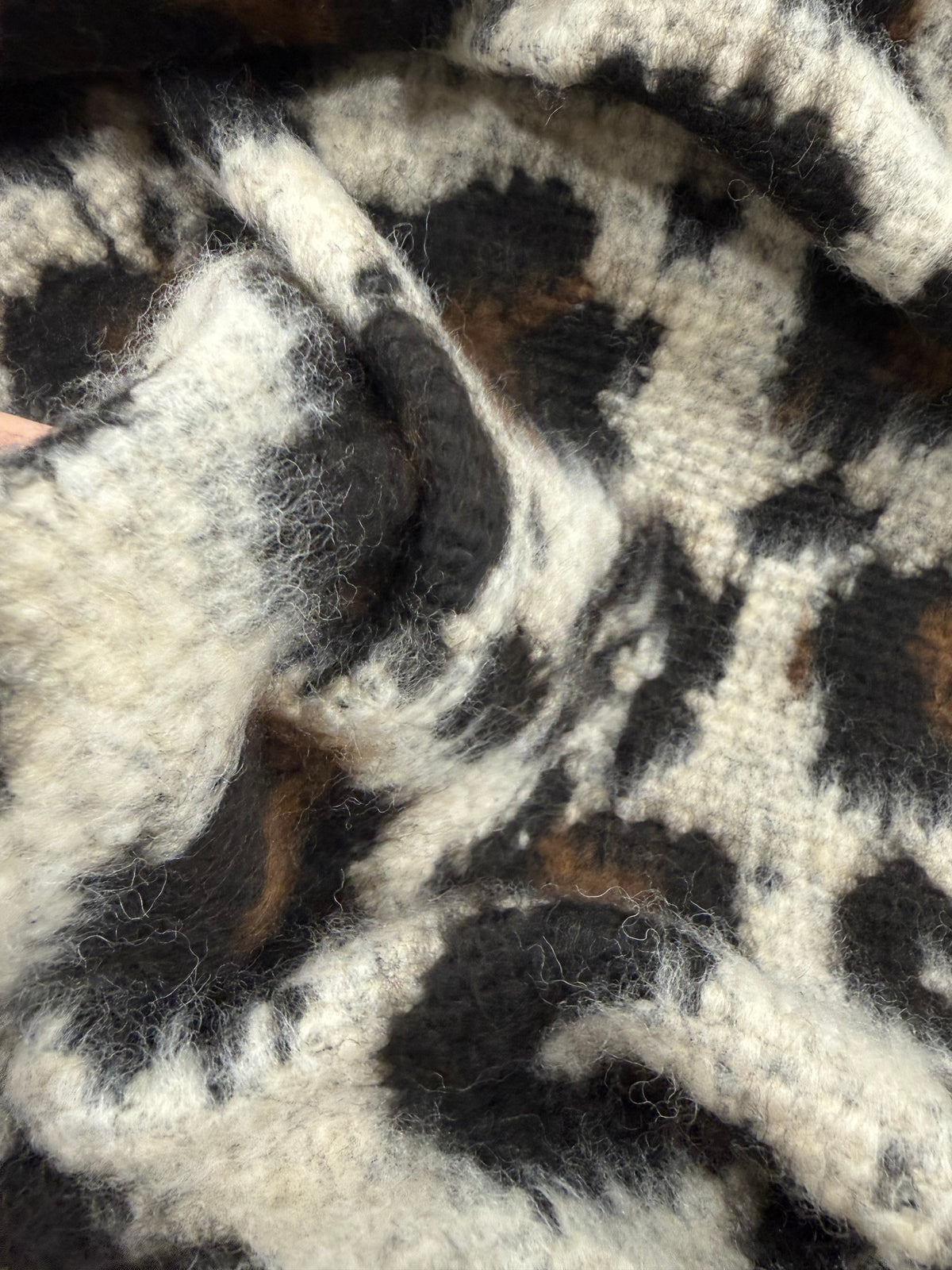 Tela granulado estampado leopardo, primer plano de la textura - Arte con Telas