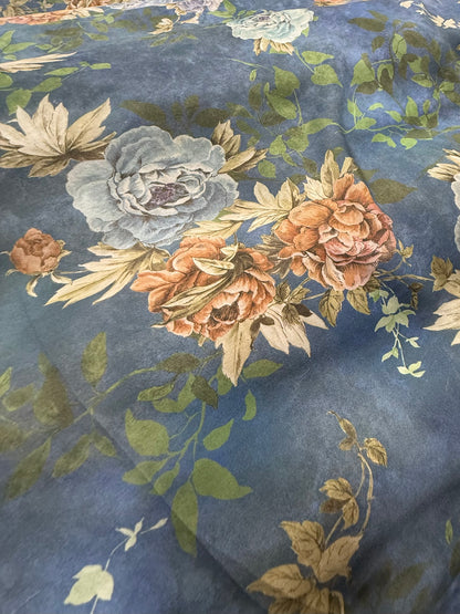 Tela de viscosa Rosal Blue - Arte con Telas