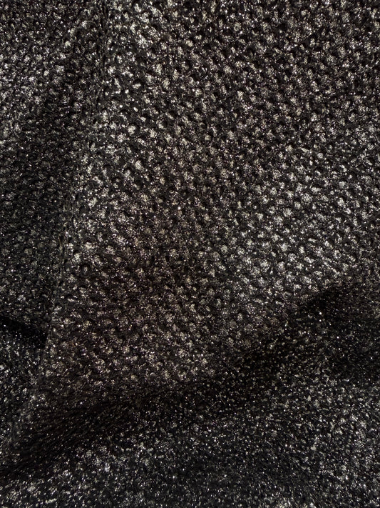 Detalle de la brillantina del punto silver