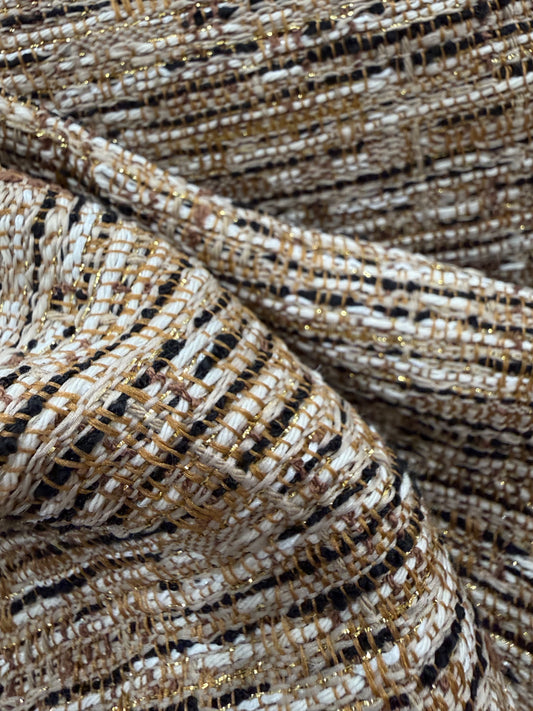 Tela tweed doré en tonos dorados - Arte con Telas