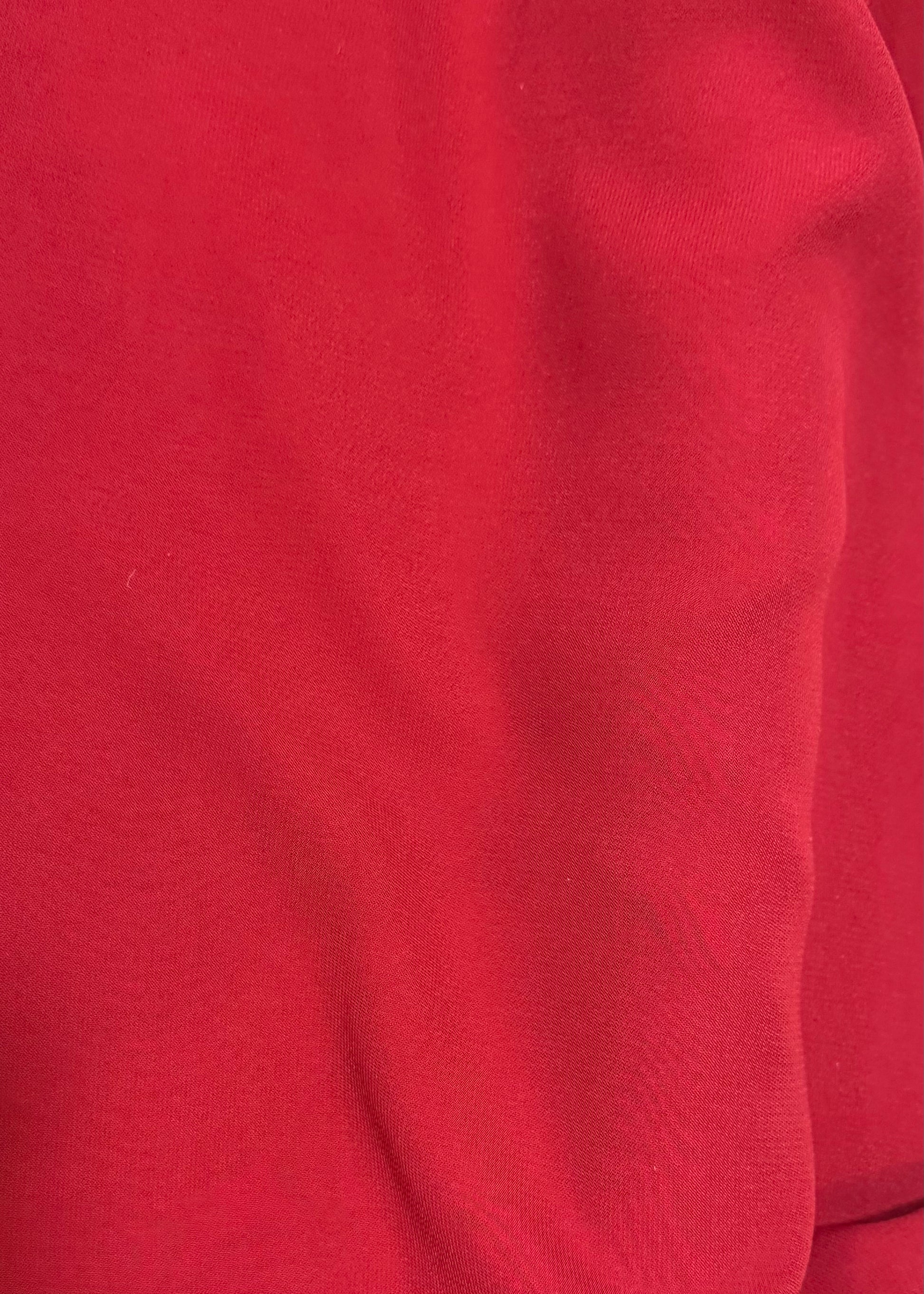 Rojo Manzana Crepe Satén/Mate