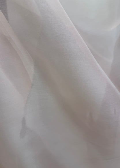 Rosa Empolvado Organza Seda