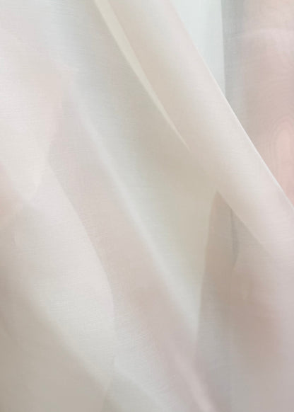 Rosa Empolvado Organza Seda