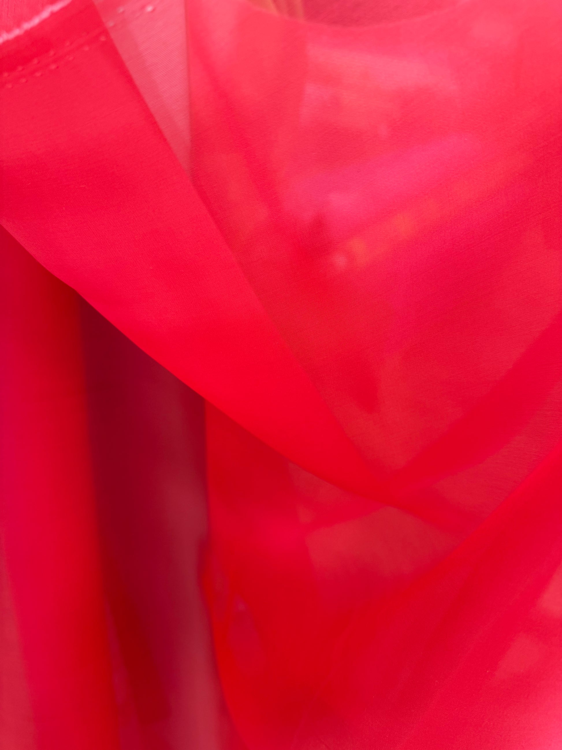 Rojo Organza Seda