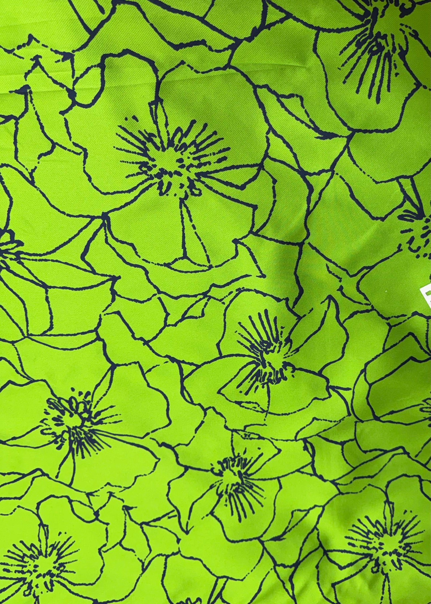 Verde Fluor-Marino Brocado