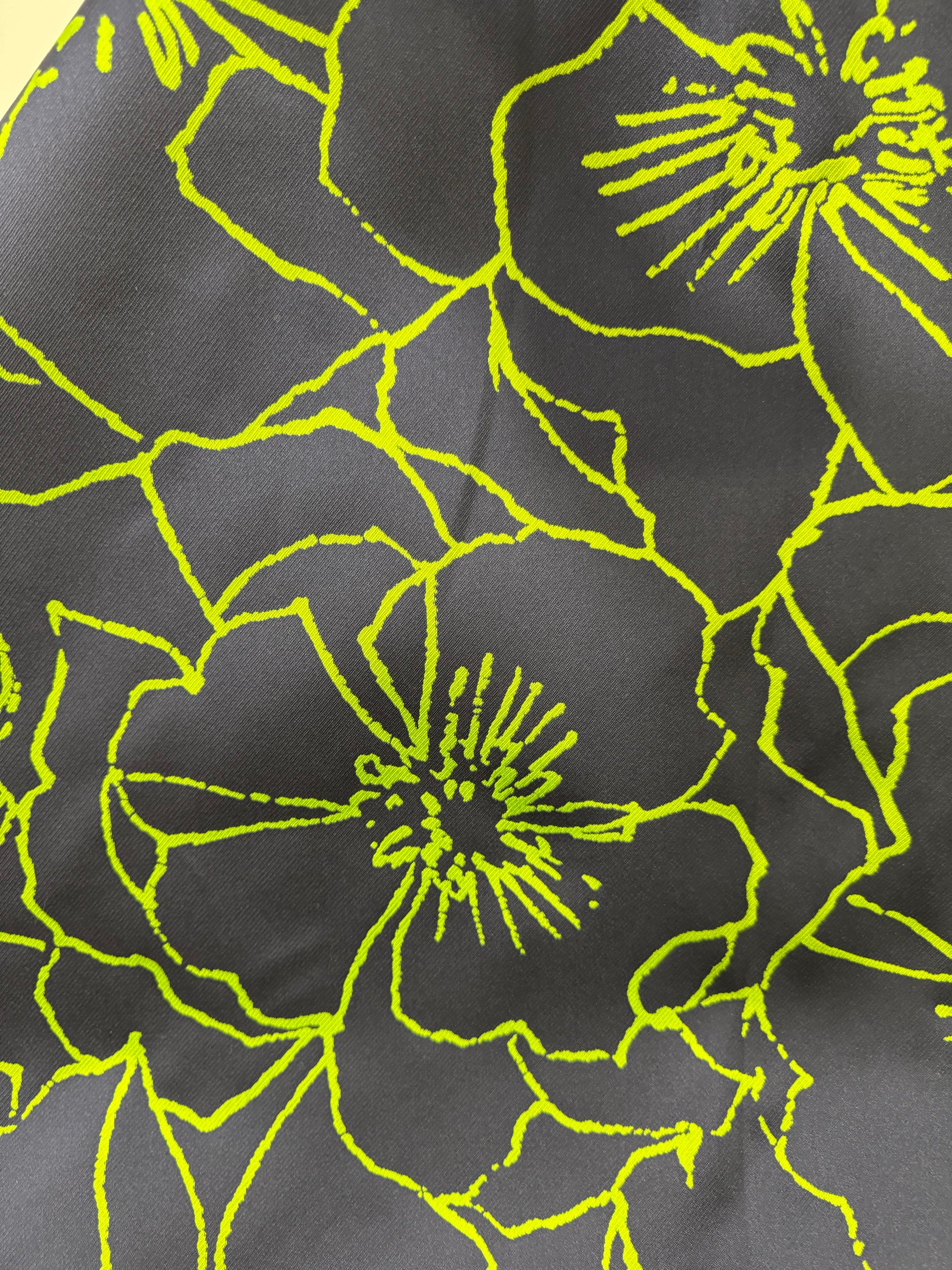 Verde Fluor-Marino Brocado