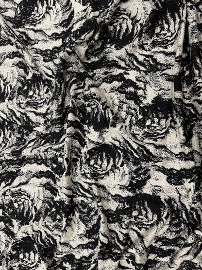 Tela de punto blanco y negro - Arte con Telas