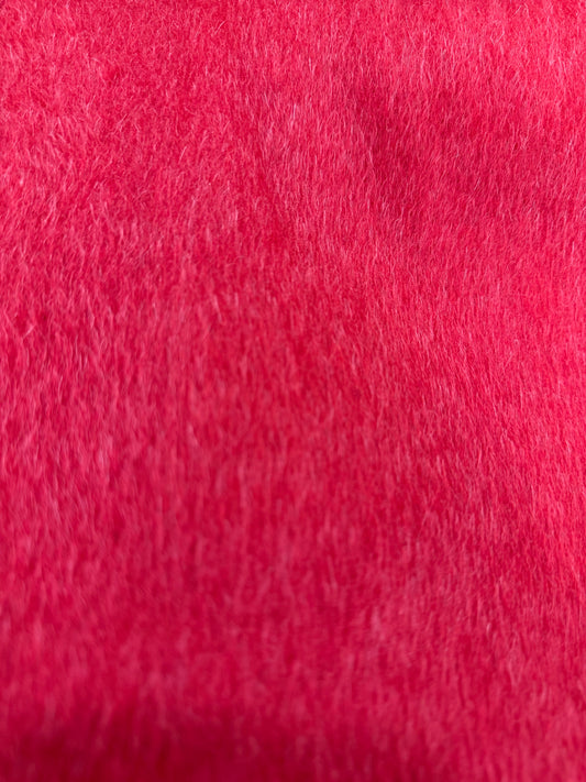 Detalle del paño de lana rojo - Arte con Telas