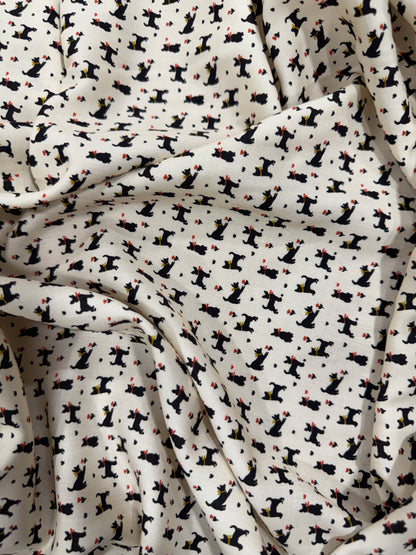 Tela viscosa estampado de perros Félix - Arte con Telas