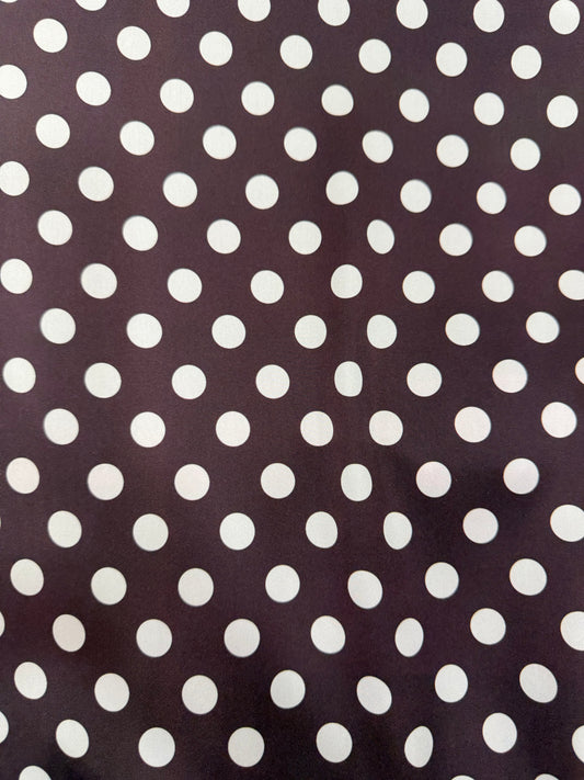 Detalle del estampado de lunares - Arte con Telas