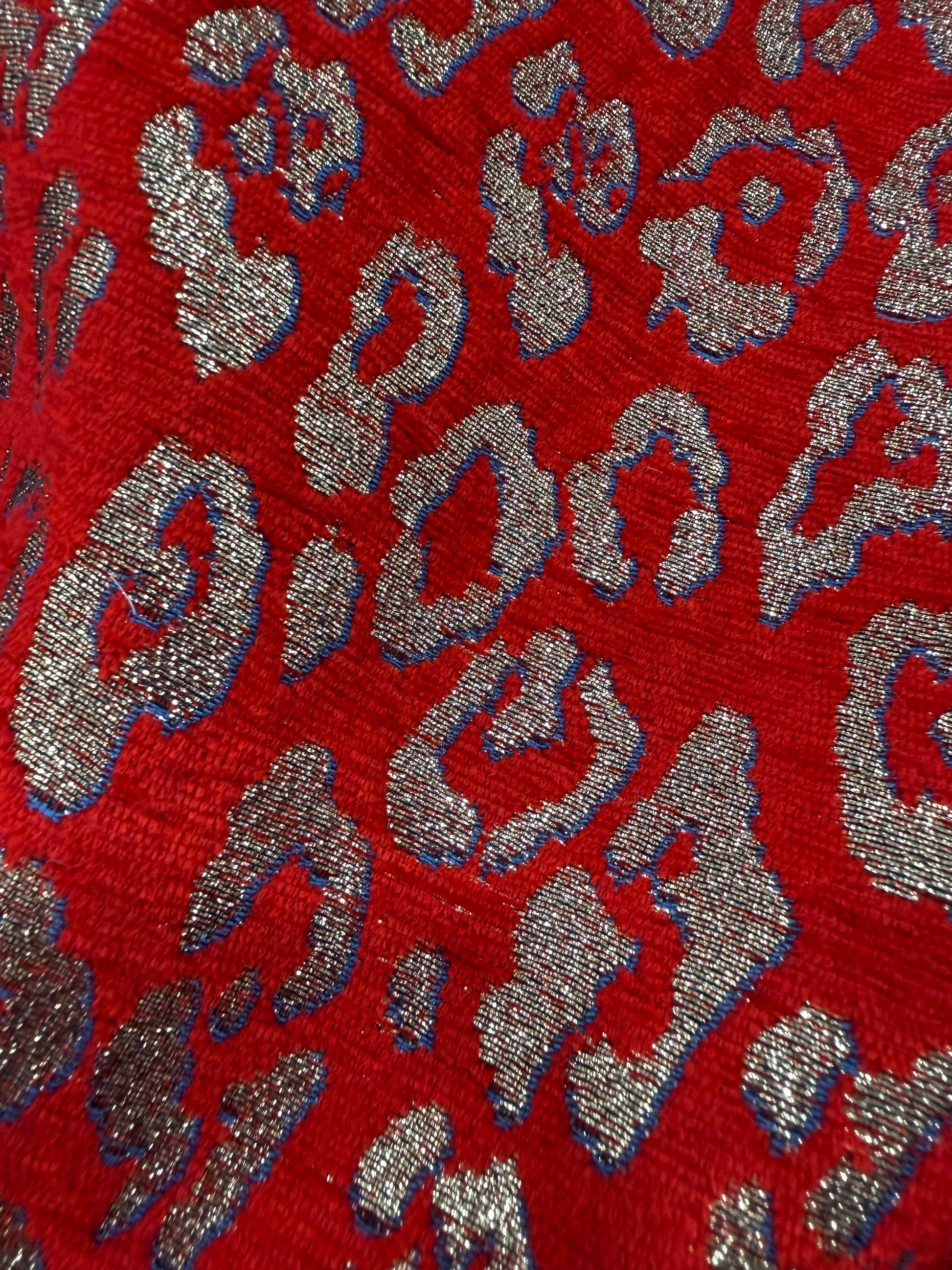 Tela paño de lana estampado leopardo dorado - Arte con Telas