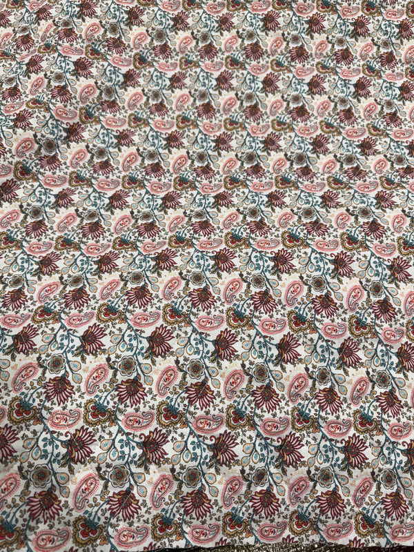 GUATA REVERSIBLE CACHEMIR Y FLORES