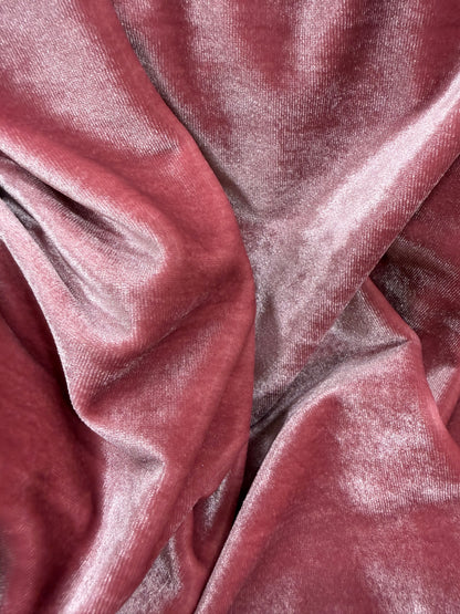Tela terciopelo color rosa claro - Arte con Telas