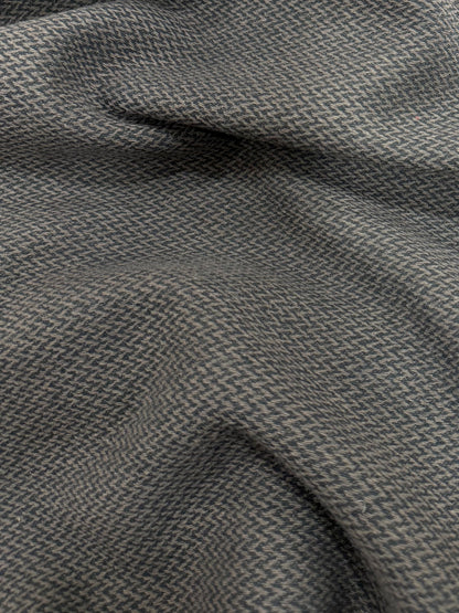 Tela de lana negra Picos - Arte con Telas