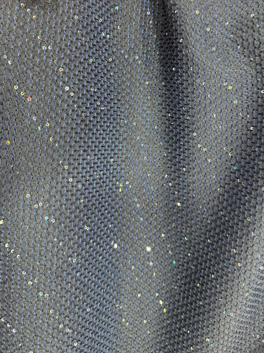 Tela tweed marino party con brillo - Arte con Telas