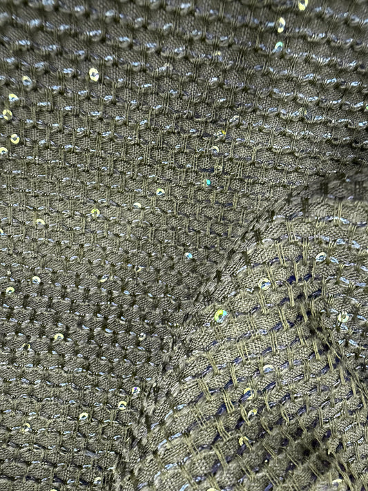 Detalle tweed marino party - Arte con Telas