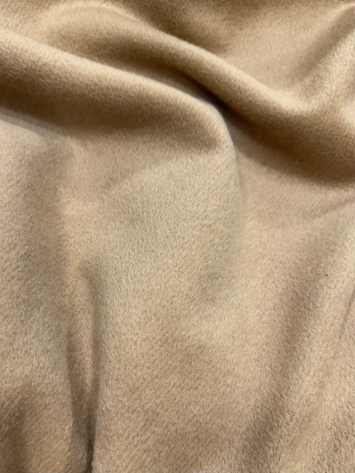 Paño de lana color camel sarga con pelo - Arte con Telas