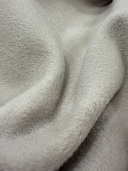 Tela de abrigo de lana color blanco roto polo norte - Arte con Telas