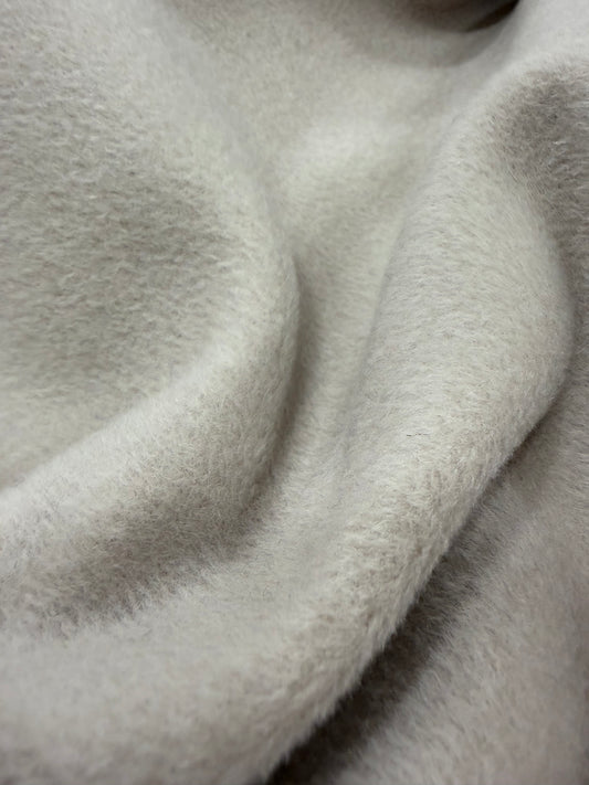 Tela de abrigo de lana color blanco roto polo norte - Arte con Telas