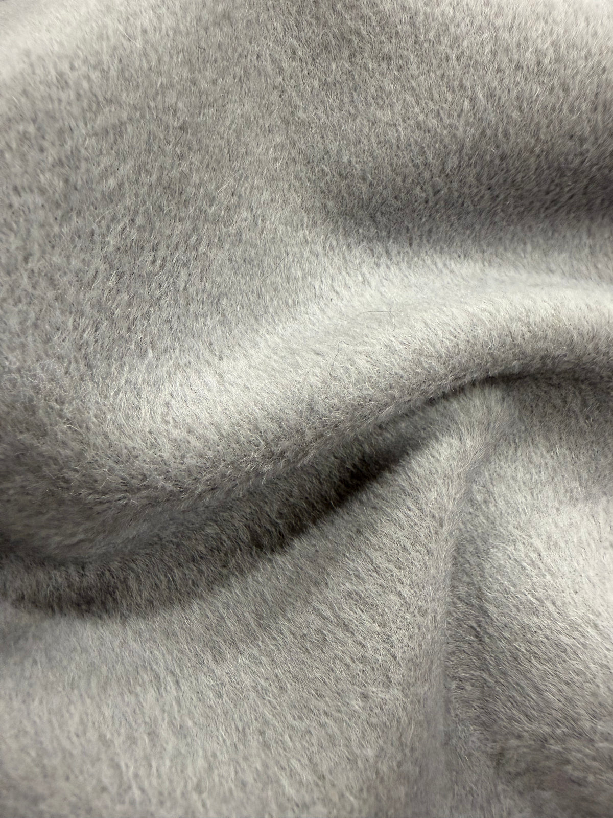 Paño de lana color gris ceniza con pelo - Arte con Telas
