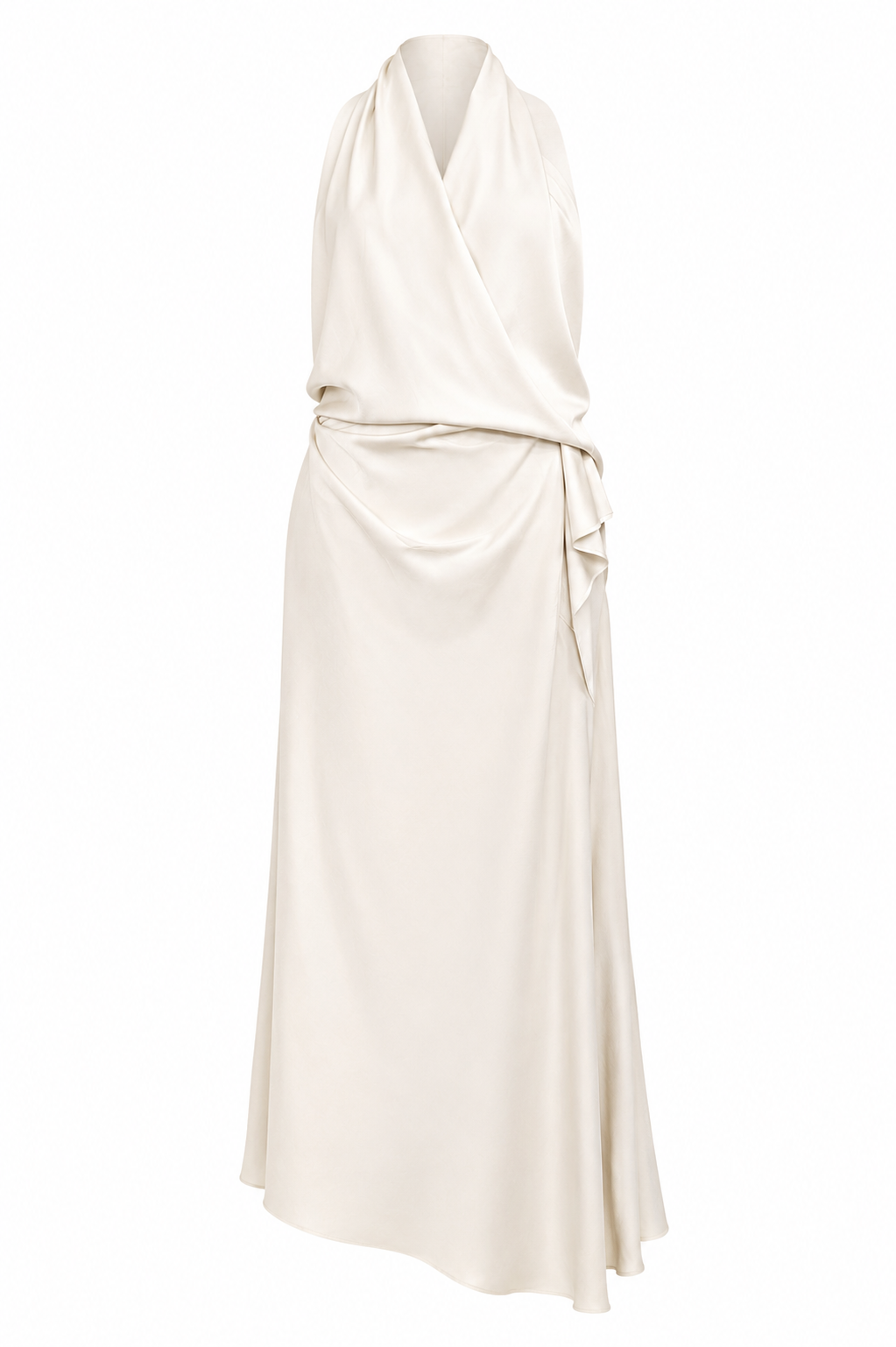 Crepe saten reciclado blanco roto 
