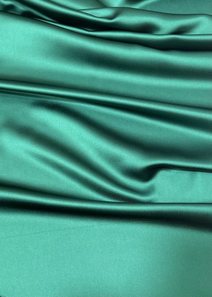 Verde Esmeralda Crepe Satén/Mate