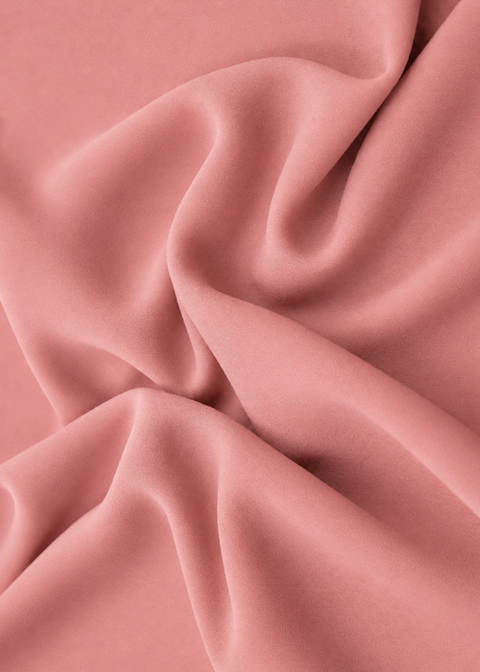 Tejido crepe mate rosa cuarzo