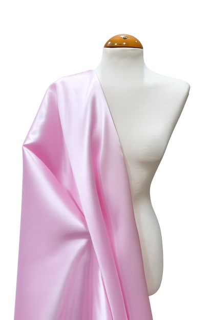 Rosa Perla Mikado Liso - en maniquí