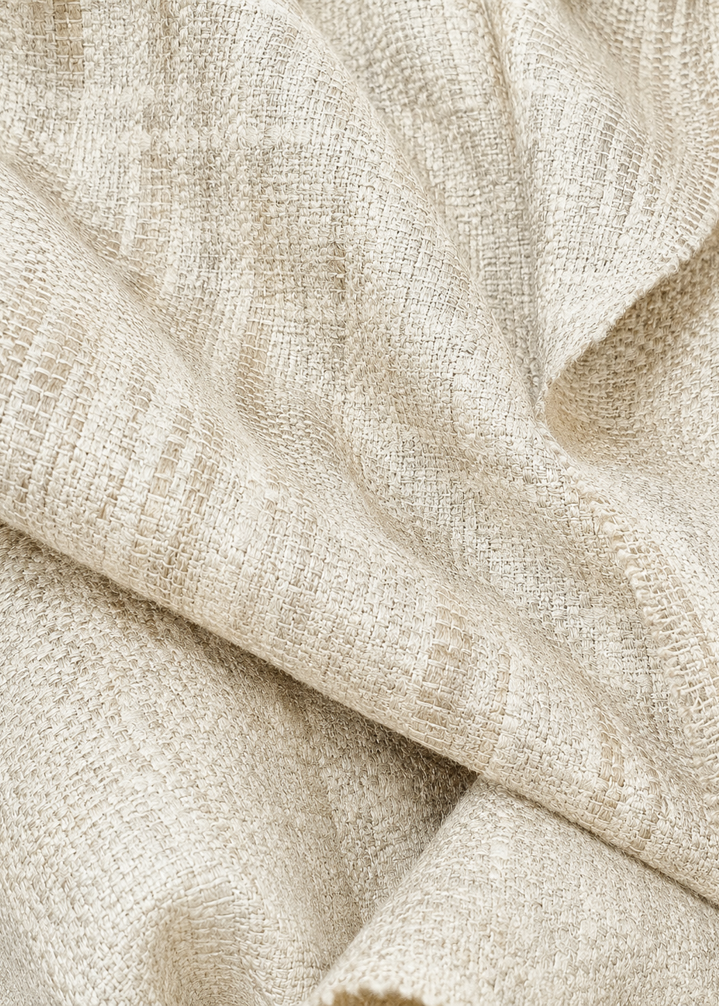 Imagen tela seda rustica color blanco
