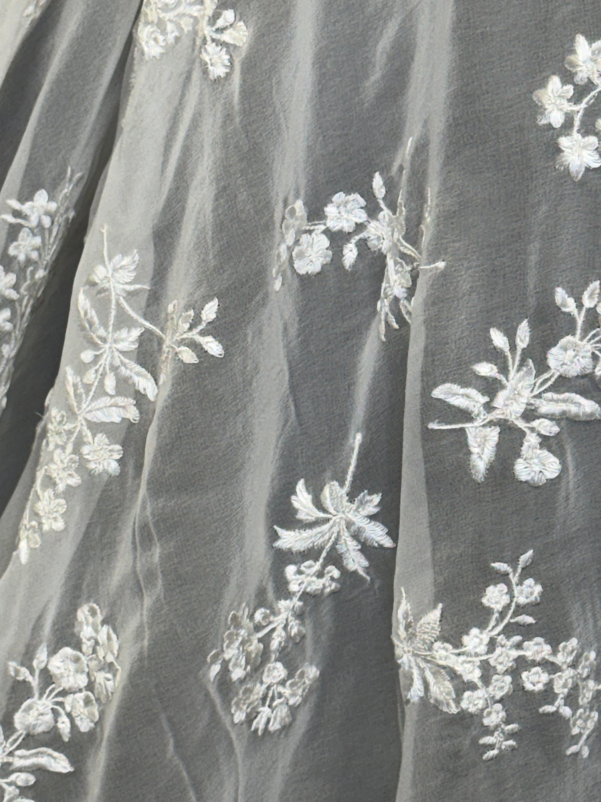 Tela para vestido de novia bonita gasa viscosa ramillete