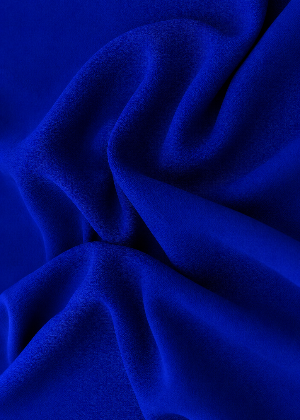 Foto producto tela azul klein crepe mate 