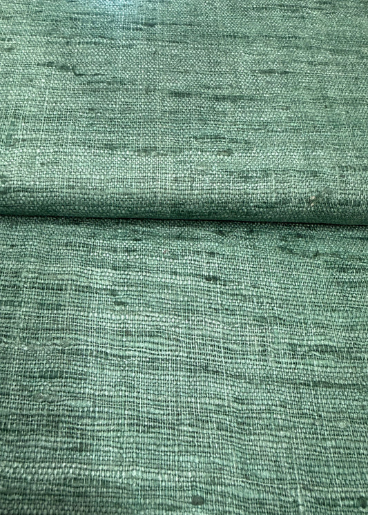 Color verde mar tela seda rustica 